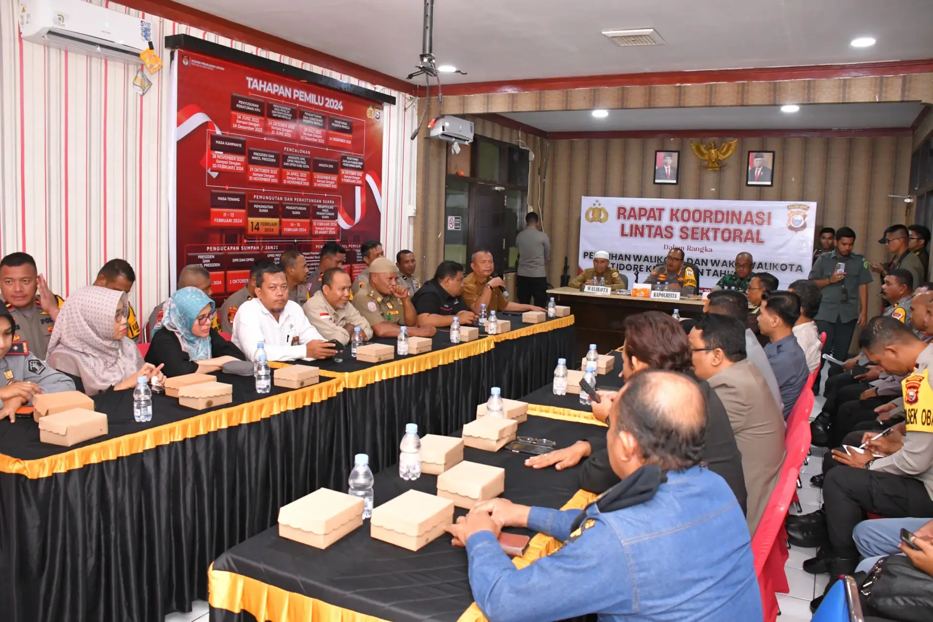 Pengamanan Pilkada 2024, Polresta Tidore Lakukan 2 Hal Ini 38 Rapat Koordinasi Lintas Sektoral terkait Pengamanan Pilkada 2024 Kota Tidore.