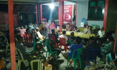 Rapat persiapan kampanye Paslon Wali Kota Tidore jargon Masi Aman di Kelurahan Rum Balibunga.