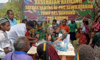 Pos Kurima Satgas Yonif 641/Bru menunjukkan kepeduliannya terhadap warga Papua.