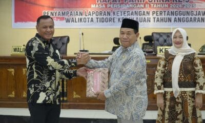 Rapat Paripurna Ke 9 Masa Persidangan III Tahun 2025, Wali Kota Tidore Sampaikan LKPJ Tahun Anggaran 2024