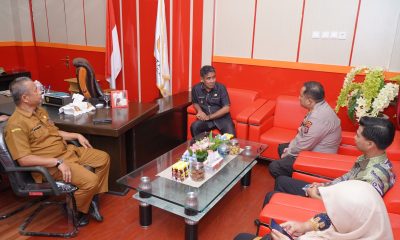 Wakil Wali Kota Tidore Kepulauan, Ahmad Laiman, S.Sos menerima kunjungan kerja Kepala Badan Narkotika Nasional Kota (BNNK) Tidore Kepulauan, Kombes Pol. M. Fadris Sangun Ratu Lana.