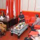 Wakil Wali Kota Tidore Kepulauan, Ahmad Laiman, S.Sos menerima kunjungan kerja Kepala Badan Narkotika Nasional Kota (BNNK) Tidore Kepulauan, Kombes Pol. M. Fadris Sangun Ratu Lana.