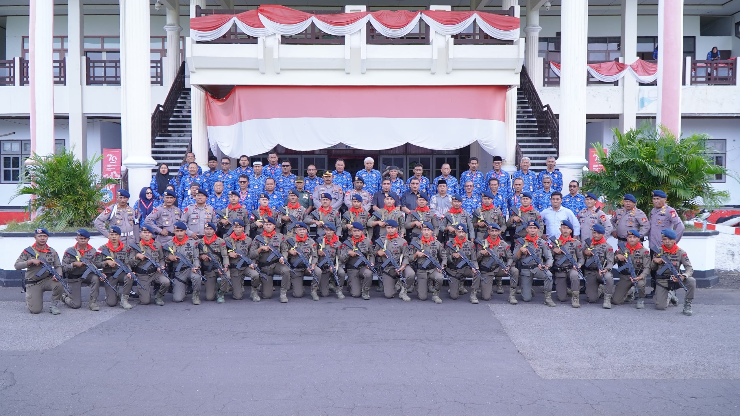 Wakil Wali Kota Tidore Resmi Lepas 30 Personel Satgas Operasi Amole 2025 BKO Polda Papua.