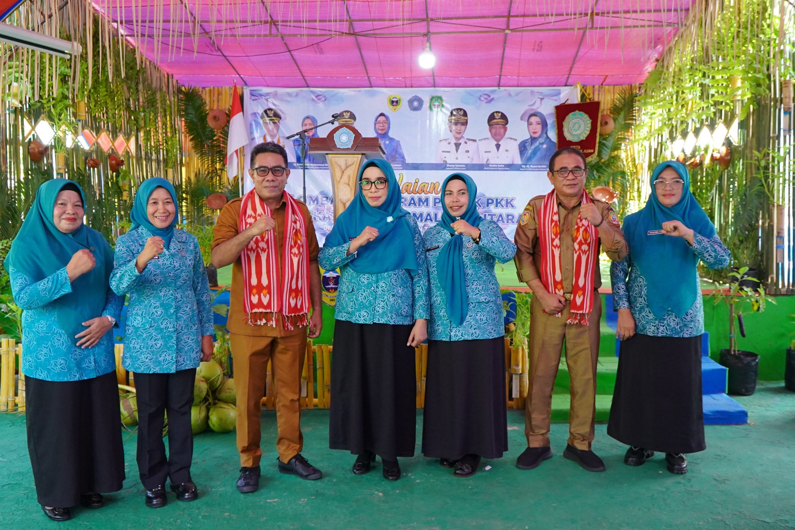 Wakil Wali Kota Ahmad Laiman Hadiri Penilaian Lomba 10 Program Pokok PKK Tingkat Provinsi di Desa Maregam.