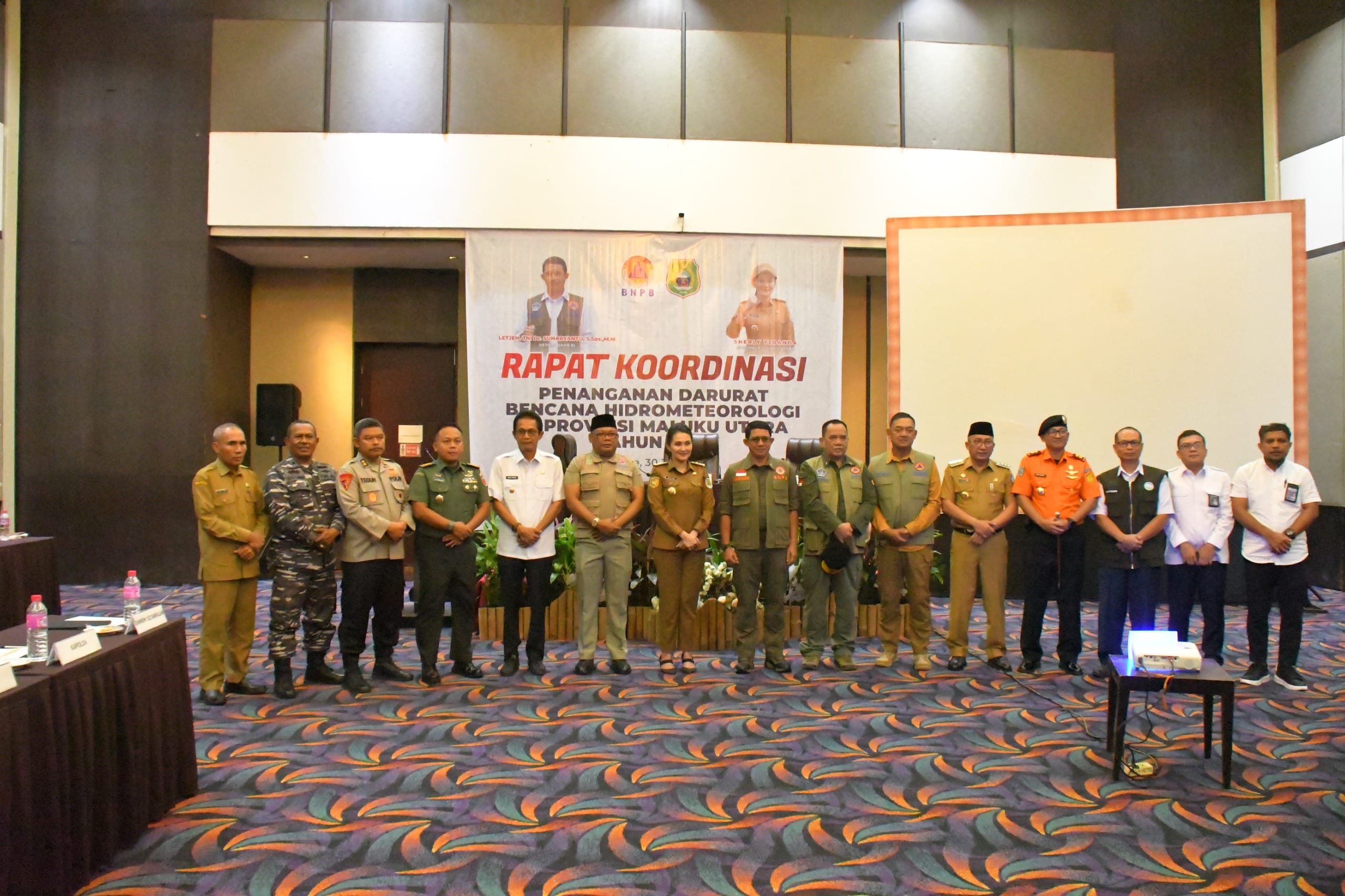 Pemkot Tidore Hadiri Rakor Penanganan Darurat Bencana Hidrometeorologi.