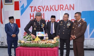 Asisten Sekda Sampaikan Terima Kasih atas Dedikasi Polresta Tidore di Momen Syukuran HUT ke 79 Bhayangkara.