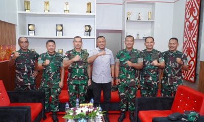 Walikota Tidore Kepulauan, Muhammad Sinen, SE menerima kunjungan Danrem 152Babullah Brigjen TNI Enoh Solehudin bersama rombongan dalam rangka Koordinasi persiapan rangkaian HUT Ke-80 TNI di Tidore.