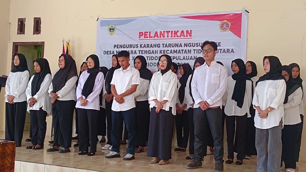 Karang Taruna Ngusulenge Desa Maitara Tengah Resmi Dilantik 38 Pengurus Karang Taruna Ngusulenge Desa Maitara Tengah yang dilantik.