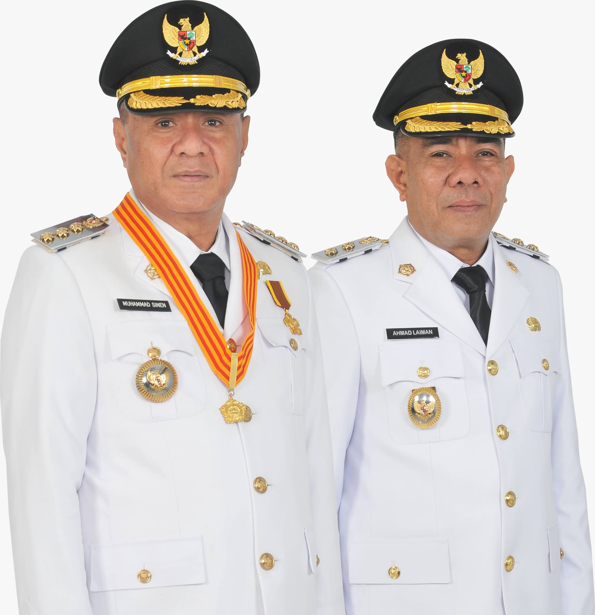 Wali Kota Tidore Muhammad Sinen dan Wakil Wali Kota Tidore Ahmad Laiman.