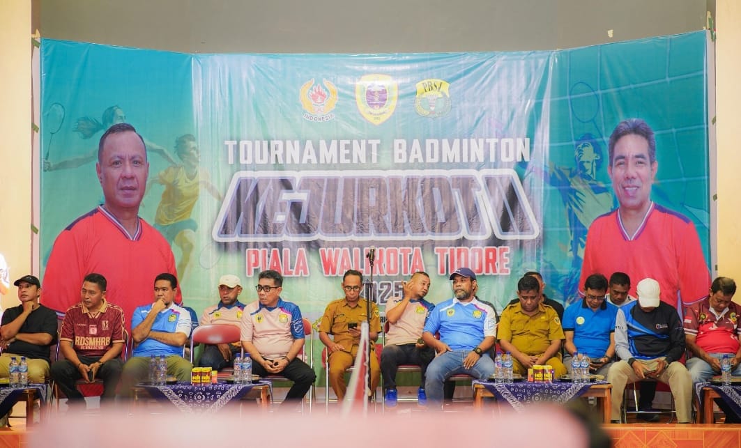 Kejurkot II Bulu Tangkis Piala Wali Kota Cup Tidore 2025 Resmi Berakhir
