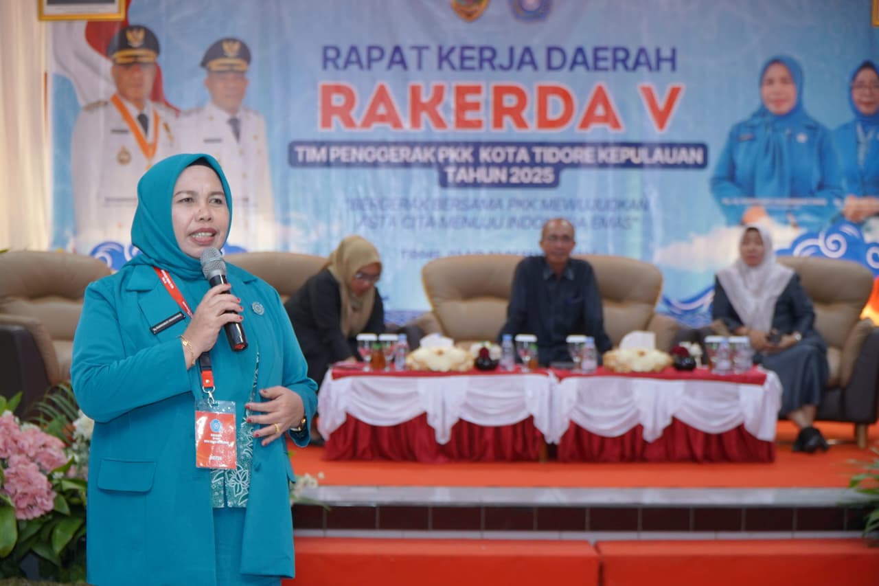 PKK Kota Tidore Kepulauan Gandeng 10 OPD Teknis sebagai Pemateri pada Rakerda V.