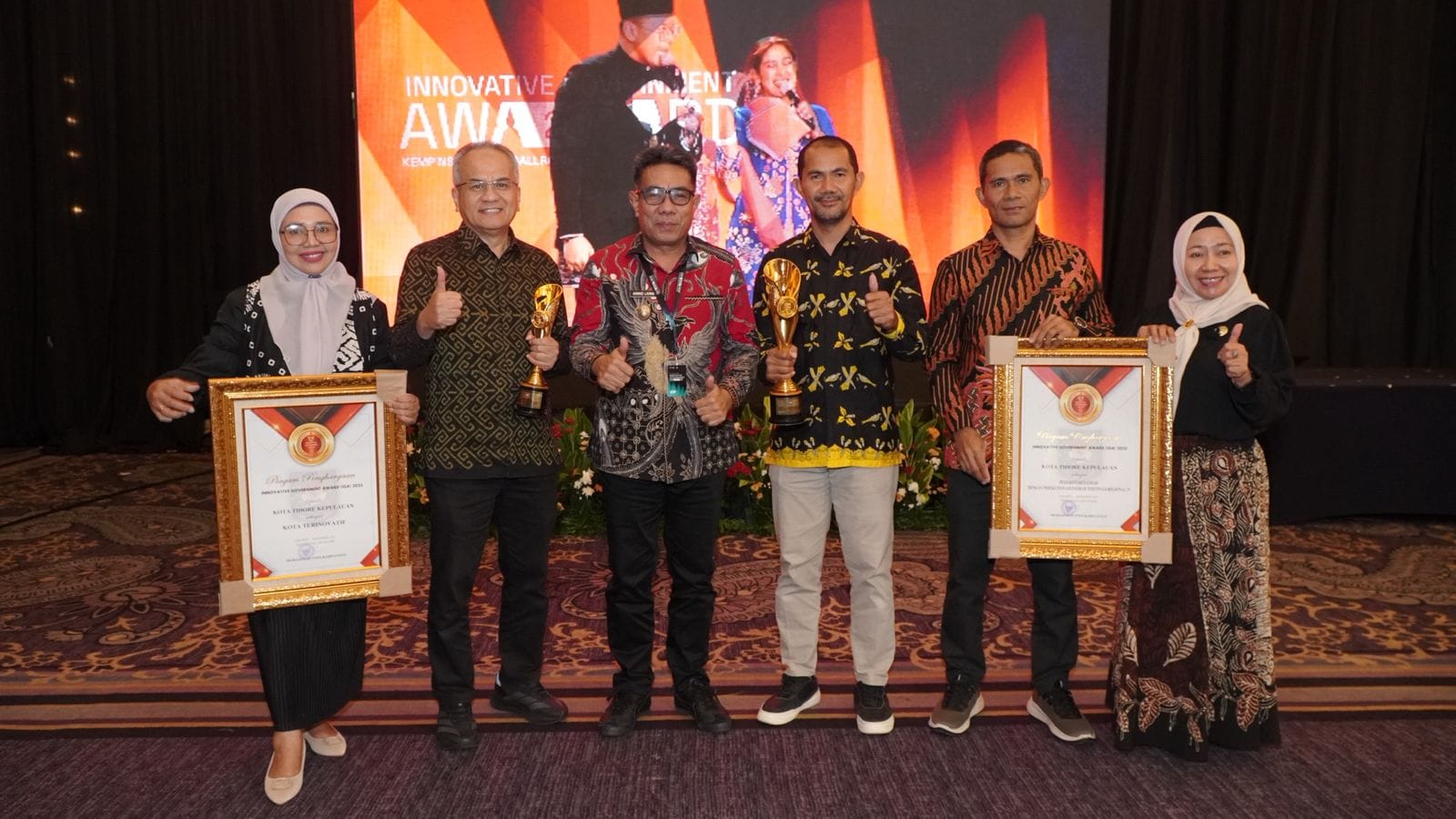 Tidore Raih Dua Penghargaan Bergengsi pada Innovation Government Award 2025