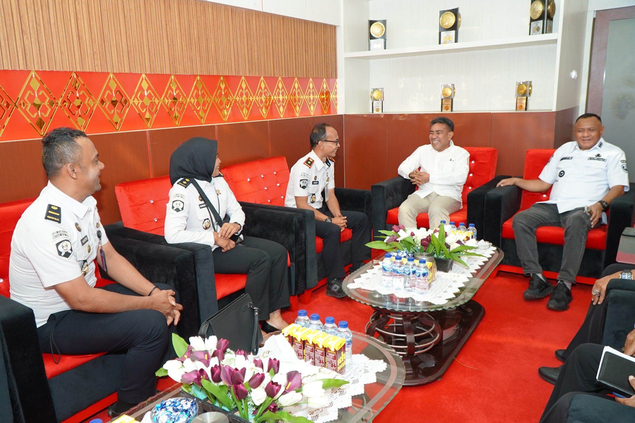 Wali Kota dan Wakil Wali Kota Tidore Terima Kunjungan Kepala Rutan Kelas II B Soasio.