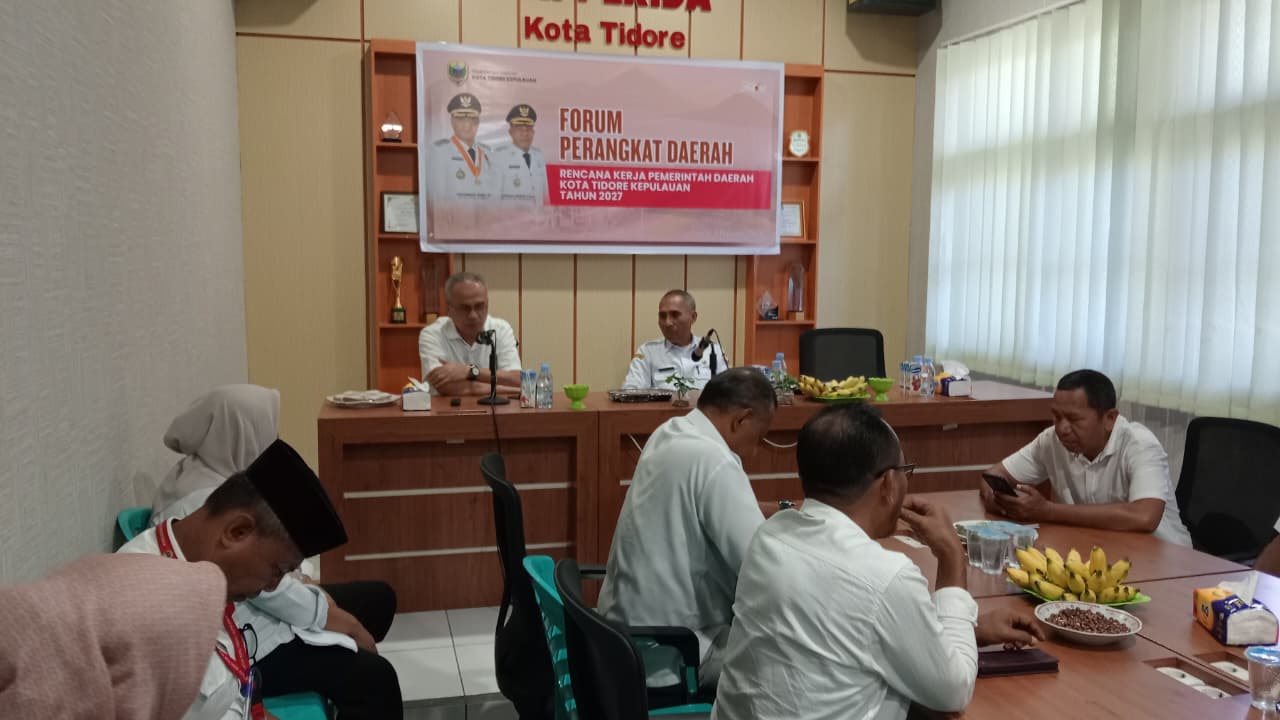 Forum Perangkat Daerah Digelar, Penyusunan RKPD 2027 Jadi Fondasi Transformasi Pembangunan Tidore.