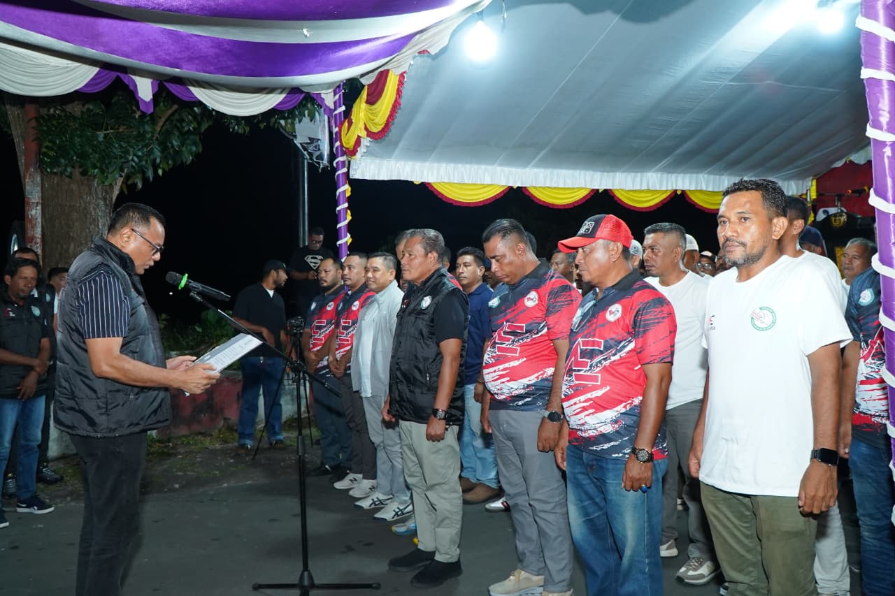 Pimpin Pordi Malut, Muhammad Sinen Lantik Pengurus Pordi Kota Tidore.