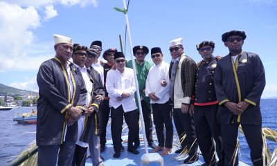 Wawali Tidore Ikuti Ritual Lufu Kie, Tradisi Sakral Keliling Pulau dalam HJT ke-918.