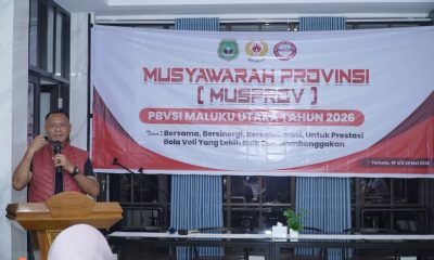 Muhammad Sinen Kembali Pimpin PBVSI Maluku Utara Periode 2026-2030.