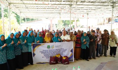 Sekolah Lansia Pelangi Senja Gubukusuma Terima 50 Paket Nutrisi dari Pemprov Maluku Utara.
