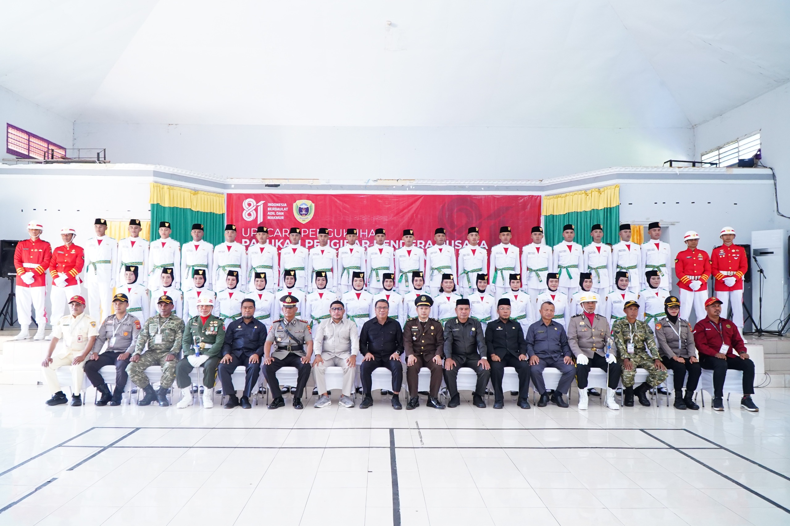 Calon Paskibraka Kota Tidore Resmi Dikukuhkan, Siap Sukseskan HUT RI ke-81.