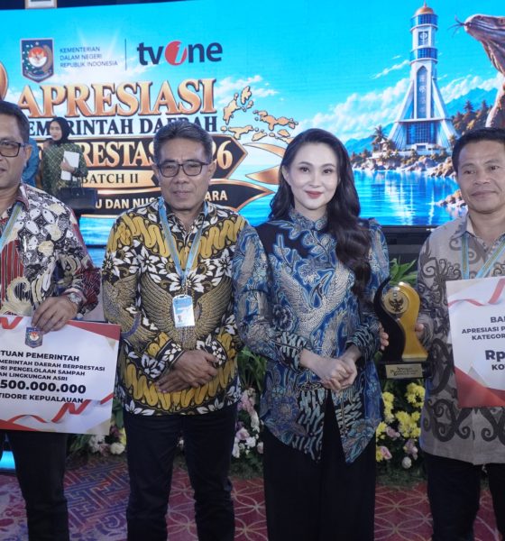 Kota Tidore Raih Dua Penghargaan dan Dana Insentif Rp3 Miliar.