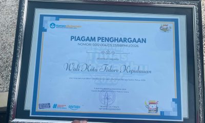 Terima Penghargaan Balai Bahasa Malut, Sekda Tidore: Kami Bangga Berbahasa Tidore.